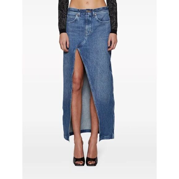 Alexander Wang Dresses & Skirts - Alexander Wang Bonded Seam Crossover denim maxi skirt Size 25